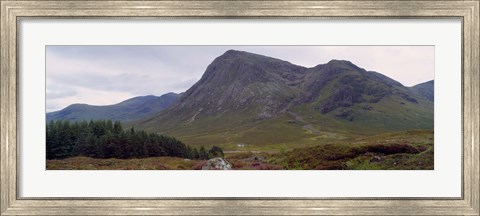 Framed Mountains On A Landscape, Glencoe, Scotland, United Kingdom Print