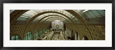 Framed Interiors of a museum, Musee d&#39;Orsay, Paris, Ile-de-France, France Print