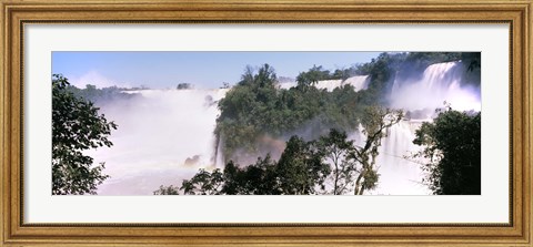 Framed Floodwaters at Iguacu Falls, Argentina-Brazil Border Print