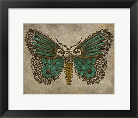 Framed Lace Wing I Print