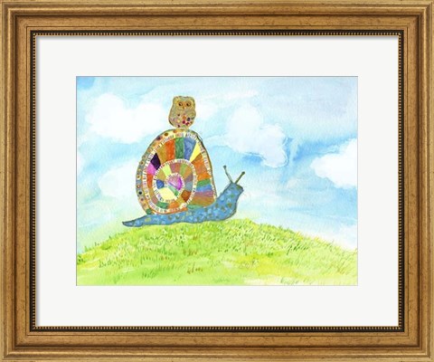 Framed Meadow Snail Print