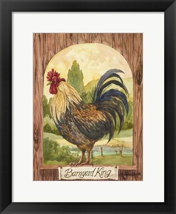 Framed Barnyard King Print