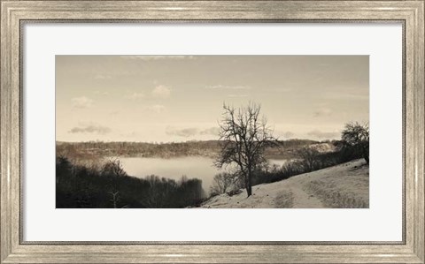 Framed Foggy Mountain I Print