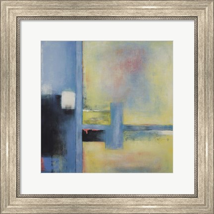 Framed Touch of Blue II Print