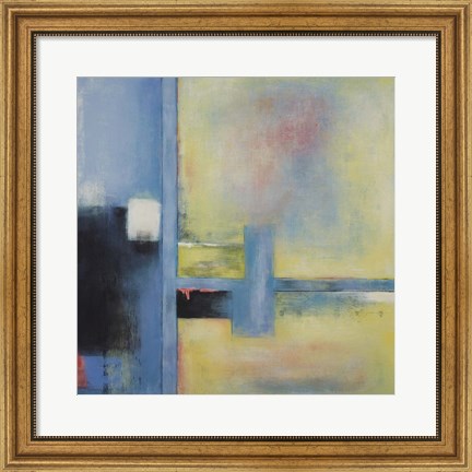 Framed Touch of Blue II Print