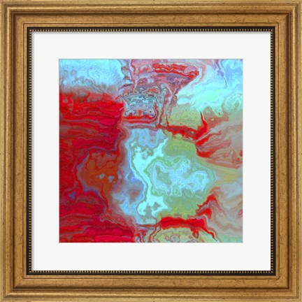 Framed Coral Glass I Print