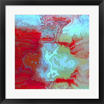 Framed Coral Glass I Print