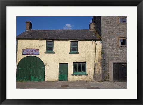 Framed Old Garage, Glanworth, County Cork, Ireland Print