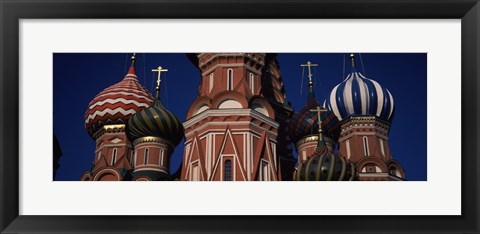 Framed Low angle view of a church, St. Basil&#39;s Cathedral, Red Square, Moscow, Russia Print