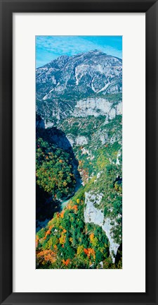 Framed Verdon Gorge in autumn, Provence-Alpes-Cote d&#39;Azur, France Print