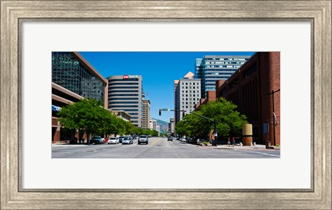 Framed Downtown Salt Lake City, Salt Lake City, Utah Print