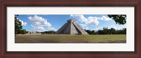 Framed Kukulkan Pyramid, Yucatan, Mexico Print