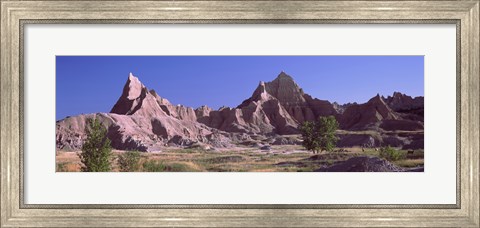 Framed Mountains at Badlands National Park, South Dakota, USA Print