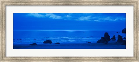 Framed Ocean at night, Bandon State Natural Area, Bandon, Coos County, Oregon Print