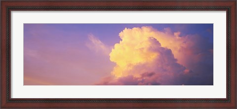 Framed Clouds in the sky at dusk, Hawaii, USA Print