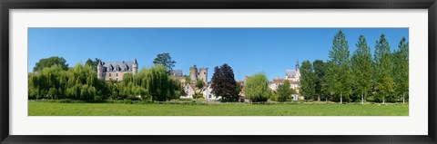 Framed Castle on a hill, Chateau De Montresor, Montresor, Indre-Et-Loire, Pays-De-La-Loire, Touraine, France Print