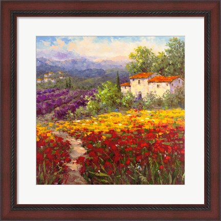 Framed Fleur du Pays II Print