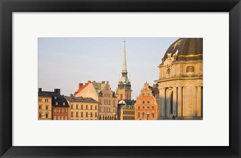 Framed Skyline of a city, Gamla Stan, Stockholm, Sweden Print