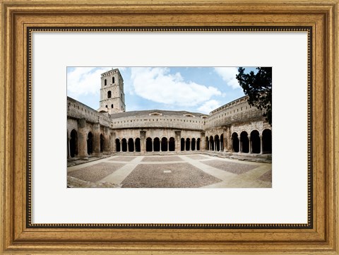 Framed Cloister of St. Trophime, Church Of St. Trophime, Arles, Bouches-Du-Rhone, Provence-Alpes-Cote d&#39;Azur, France Print