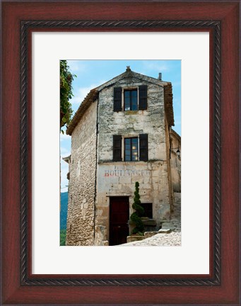 Framed Former bakery, Lacoste, Vaucluse, Provence-Alpes-Cote d&#39;Azur, France Print