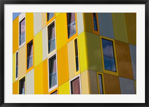 Framed Low angle view of a youth hostel building, Jugendherberge Bremen, Bremen, Germany Print