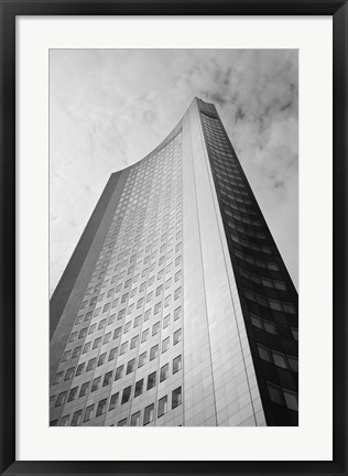 Framed Low angle view of a building, City-Hochhaus, Leipzig, Saxony, Germany Print