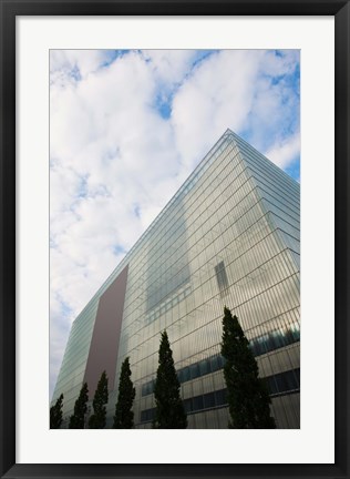 Framed Low angle view of an art museum, Museum Der Bildenden Kunste, Leipzig, Saxony, Germany Print