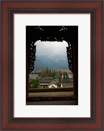 Framed Old town viewed from North Gate, Dali, Yunnan Province, China Print