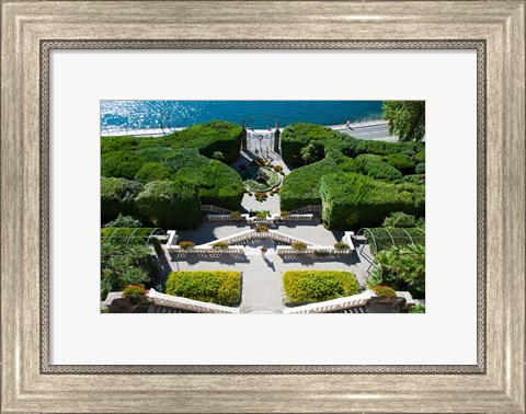 Framed Entrance of a villa, Villa Carlotta, Tremezzo, Lake Como, Lombardy, Italy Print