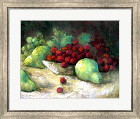 Framed Abundance Still Life I Print