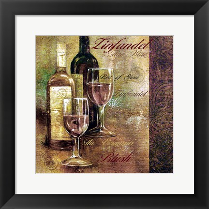 Framed Zinfandel Lettered Print