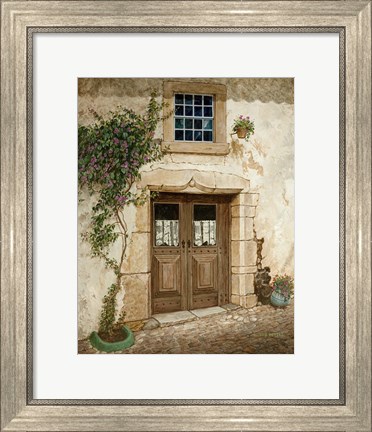 Framed Street In Spain Print