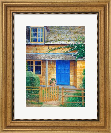 Framed Blue Door Print