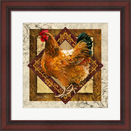 Framed Mother Hen Print