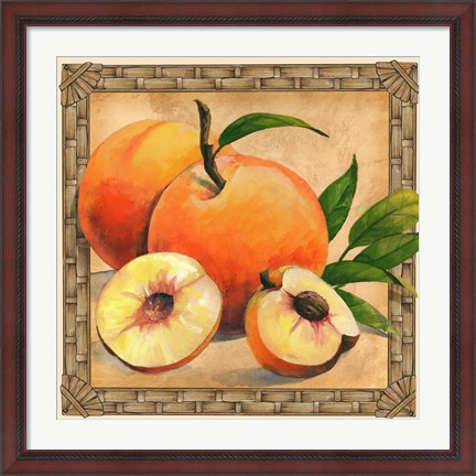 Framed Peaches Print