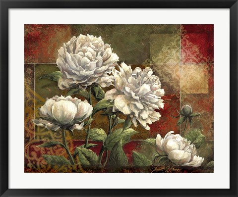 Framed Praise II-Peonies Print