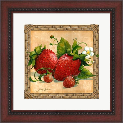 Framed Strawberries Print