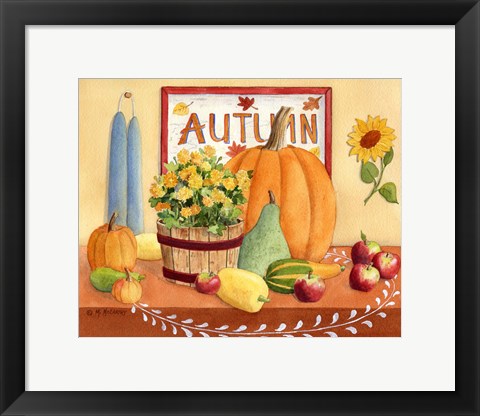 Framed Autumn Table Print