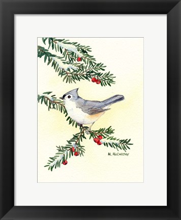 Framed Tufted Titmouse Print