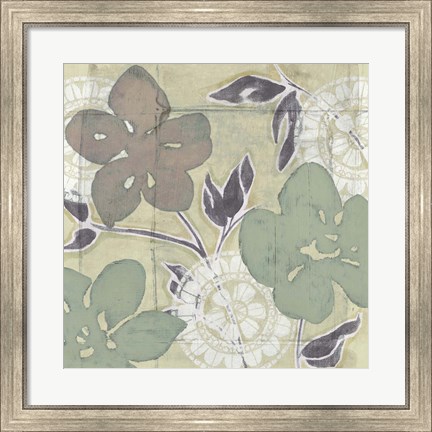 Framed Serene Pastels I Print