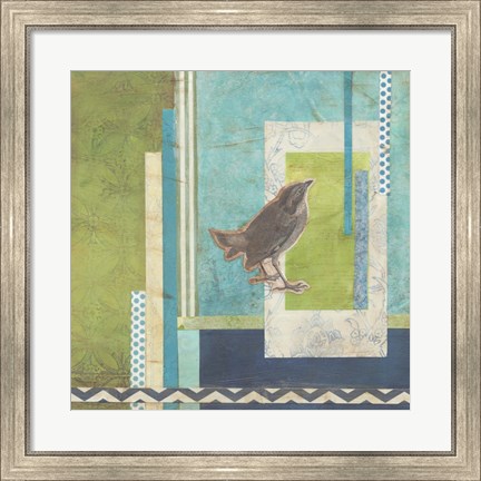 Framed Avian Scrapbook II Print