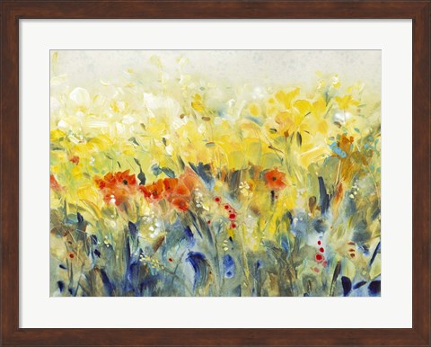 Framed Flowers Sway II Print