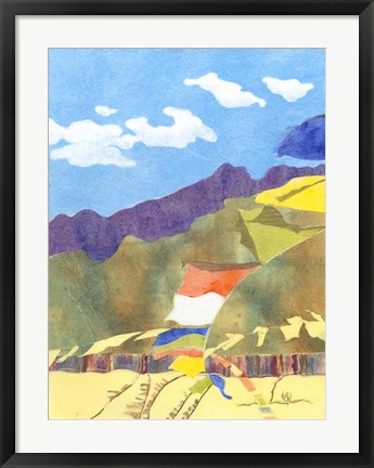 Framed Prayer Flags IV Print