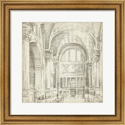 Framed Interior Architectural Study IV Print