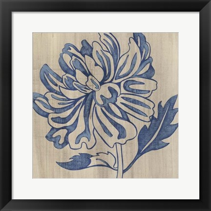 Framed Indigo Mum Print