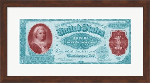 Framed Modern Currency VII Print