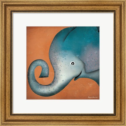 Framed Elephant WOW Print