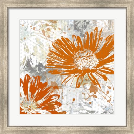 Framed Upsy Daisy I Print