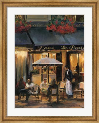 Framed La Brasserie II Print