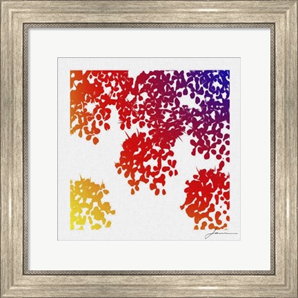 Framed Floral Brights IV Print